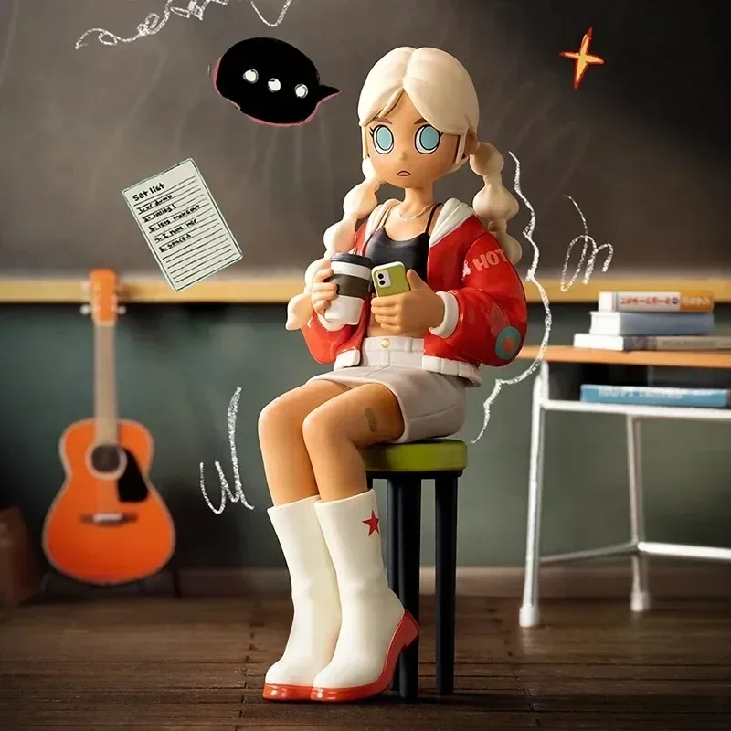 البوب مارت الخوخ مكافحة الشغب صعود سلسلة Kawaii أنيمي عمل الشكل صندوق أعمى اللعب مفاجأة حقيبة الغموض Caixa Caja