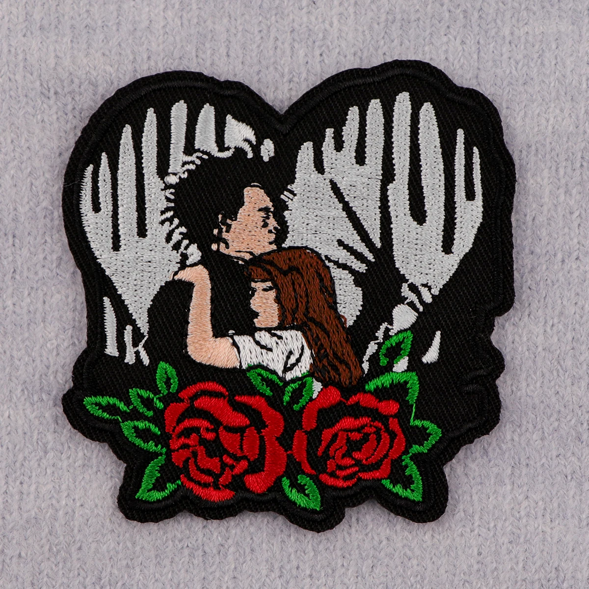 Terrifying Couple Fashion DIY Patch on Clothes Hat Bag Women Cute Fabric Patches Sew Exquisite Stickers Accessories