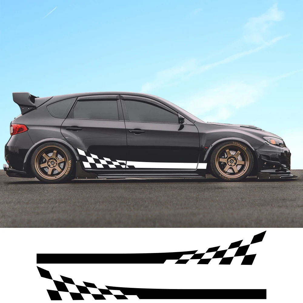 

2PCS Car Door Side Sticker Waterproof Auto Decoration Decal For Subaru Impreza WRX STI GDB GVB VA 2018 2009 2008 2014 2002 2015