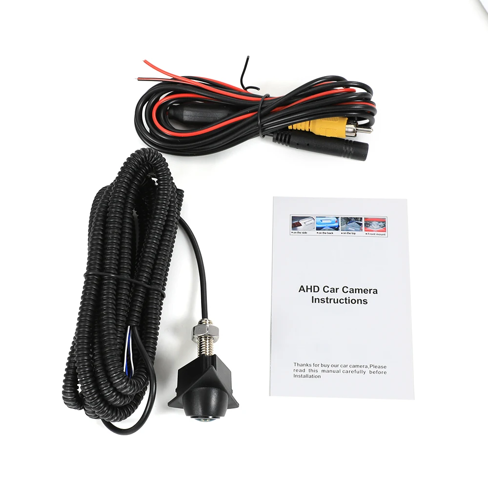 كاميرا الرؤية الأمامية للسيارة Carsanbo AHD 1080P لسيارة VW 2010 2011 Tiguan Passat Magotan عين السمكة للرؤية الليلية كاميرا OEM مقاومة للماء