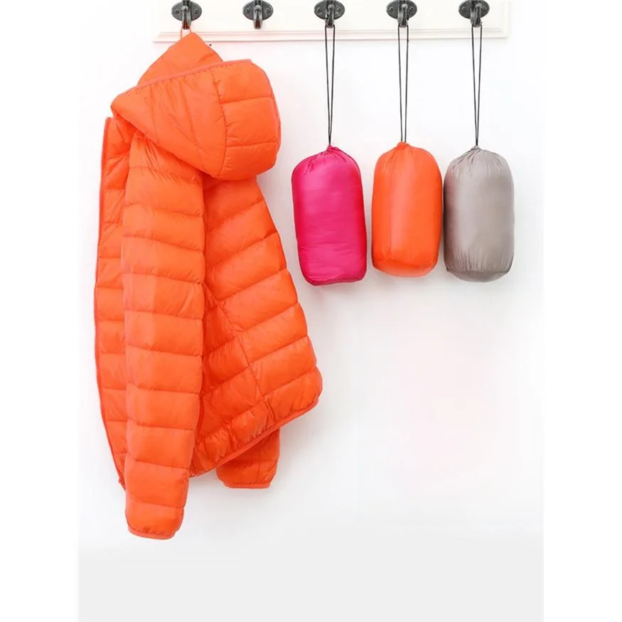 

Lightweight Padded Cotton Jacket Women's Short Autumn Winter New Style Stand Collar Hooded plus Size Slim Fit Fashionable War...