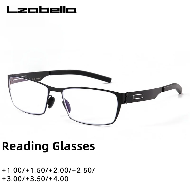 

Men's New Reading Anti-blue light Finished Glasses Business Comfortable Half-frame Full-frame Optical Prescription Glasses L111