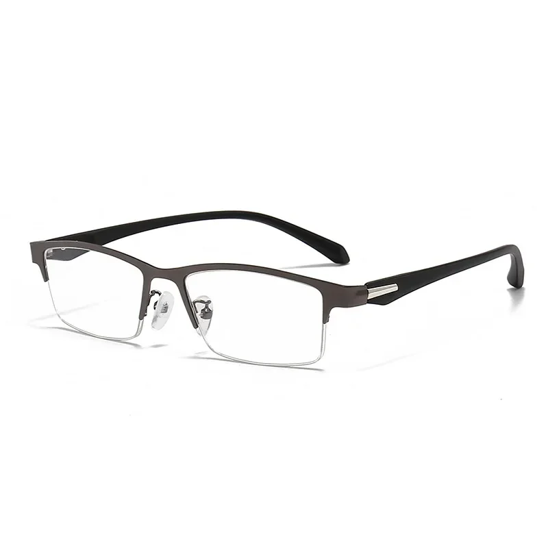 2347 TR Legs 6 IN 1 Three Color Frame Magnetic Sunglasses 5 Clips On Glasses Metallic Rectangle Optic Myopia Frame