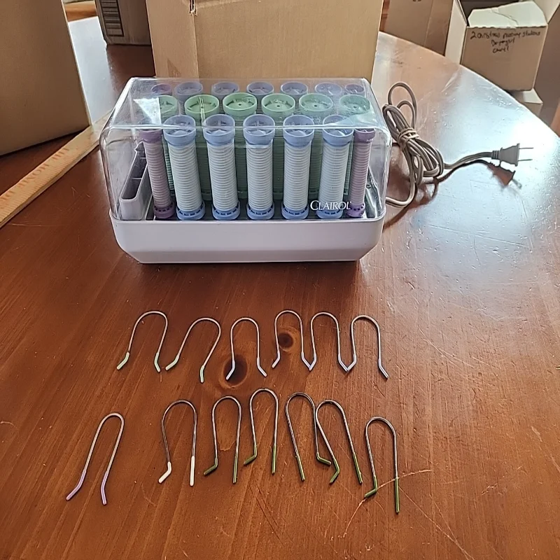 

Clairol Smart Setter 20 Wax Core Rubber Hot Rollers Pageant Curlers R-20-1
