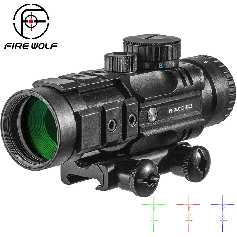 

Fire Wolf 4X32 Hunting Optical Scope Tactical Rifle Scope Rifle Tip Cross Scope