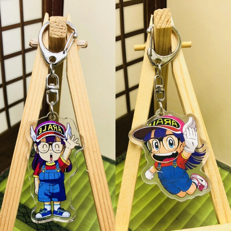 Anime Dr. Slump Acrylic Keychain Cosplay Cute Cartoon Keyring For for Women Girls Bag Car Key Chain Pendant Accessories Gifts