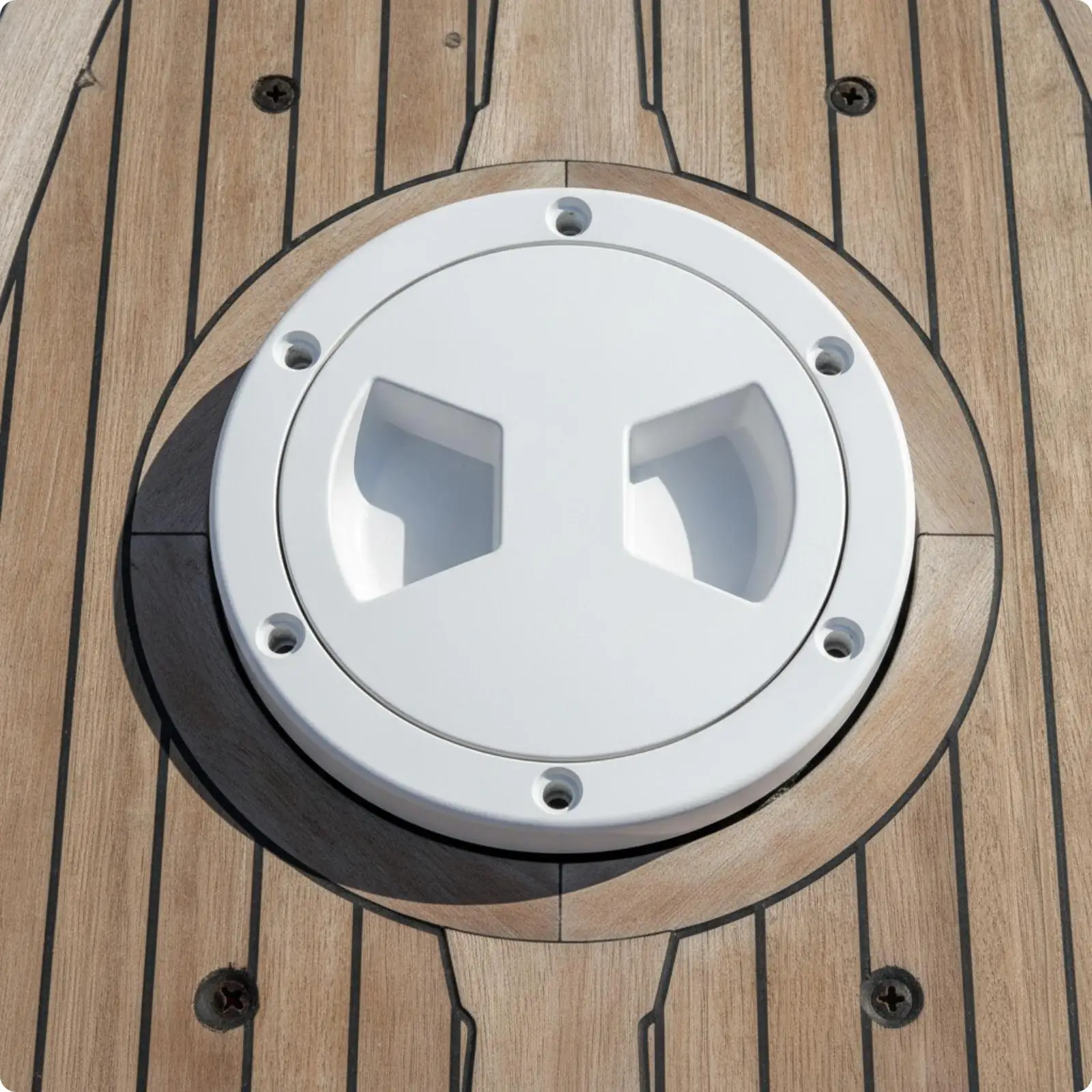 Marine Deck Hatch Cover Watertight Round Hatch Cover with Rubber Sealing Seal Screw-in Deck Plate Waterproof Hardware view 4