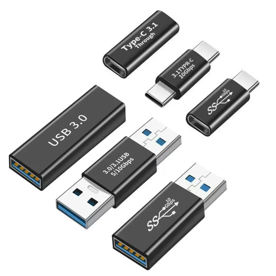 2 Pack USB C Adapter Type C 3.1 Male to Male 10Gbps High Speed Data Gaming Console Portable Screen Direct Link