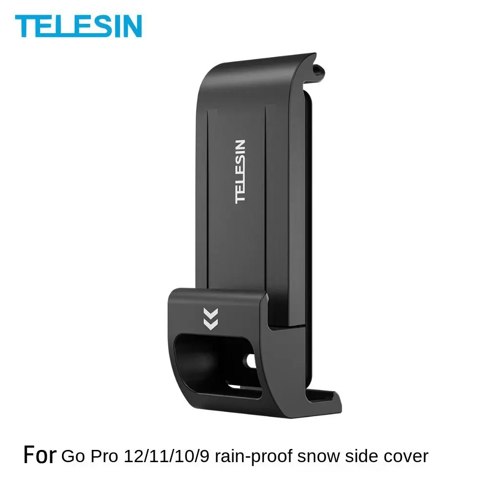 Weather Resistant Battery Case Side Cover Type-C Waterproof Charging Cover Port Charging Door TELESIN for GoPro 12 Hero 11 10 9