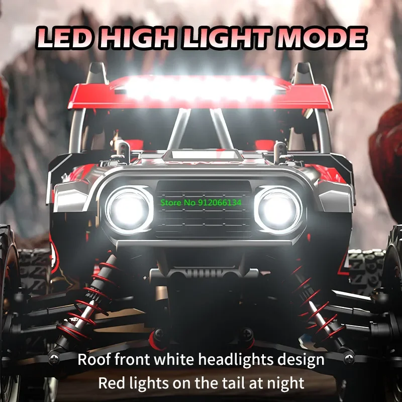 80 กม./ชม.Brushless 4WD Off Road Crawler รีโมทคอนโทรลของเล่นรถ 1:14 80 กม./ชม.อิสระ Suspension LED Rc รถรถบรรทุกรุ่น