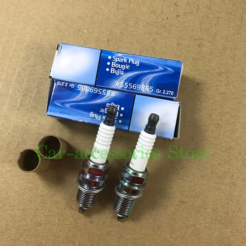 4PCS Spark Plug For Chevrolet Cruze Epica Sonic Pontiac Opel Vauxhall Astra Zafira 55569865