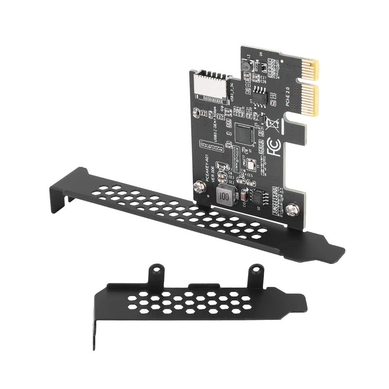 Плата расширения PCI Express 2,0 X1 USB 3,2 Gen1 TYPE-E Pcie Front Type-C Adapter Riser USB3.1 Gen1 A-KEY 5Gb