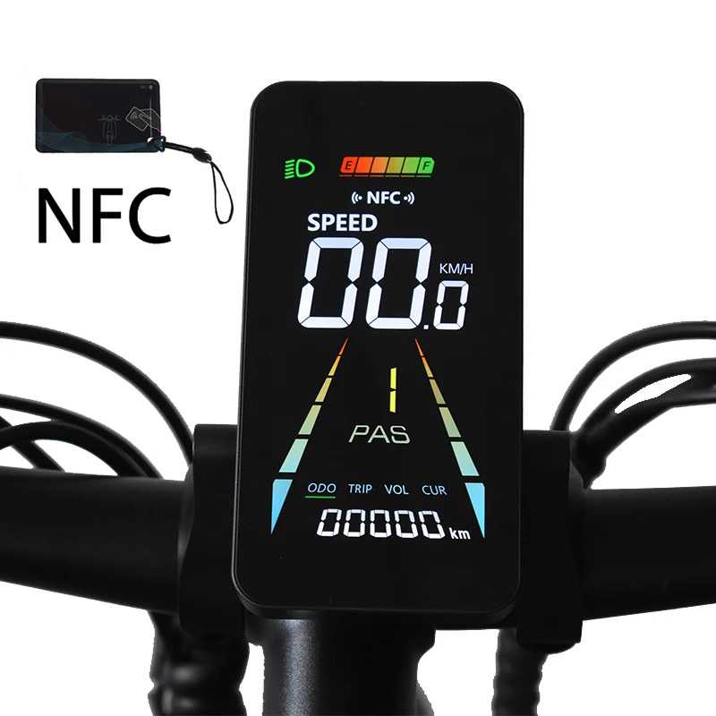 

F4【UART2】Turn On NFC Fatbike Дисплей EBike ЖК-экран Спидометр Велосипедный компьютер для велосипедных аксессуаров Велосипедный компьютер