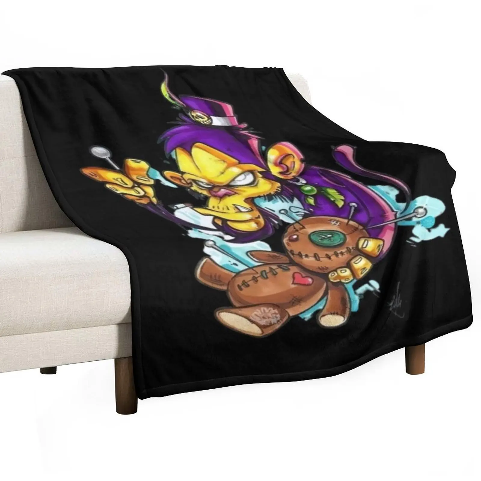 shaka ponk Throw Blanket Soft Big anime Flannel Blankets