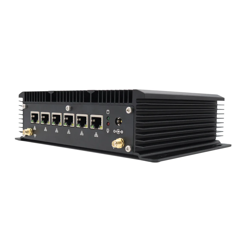 fanless multi-network port with soft routing mini small host industrial computer visual industrial computer