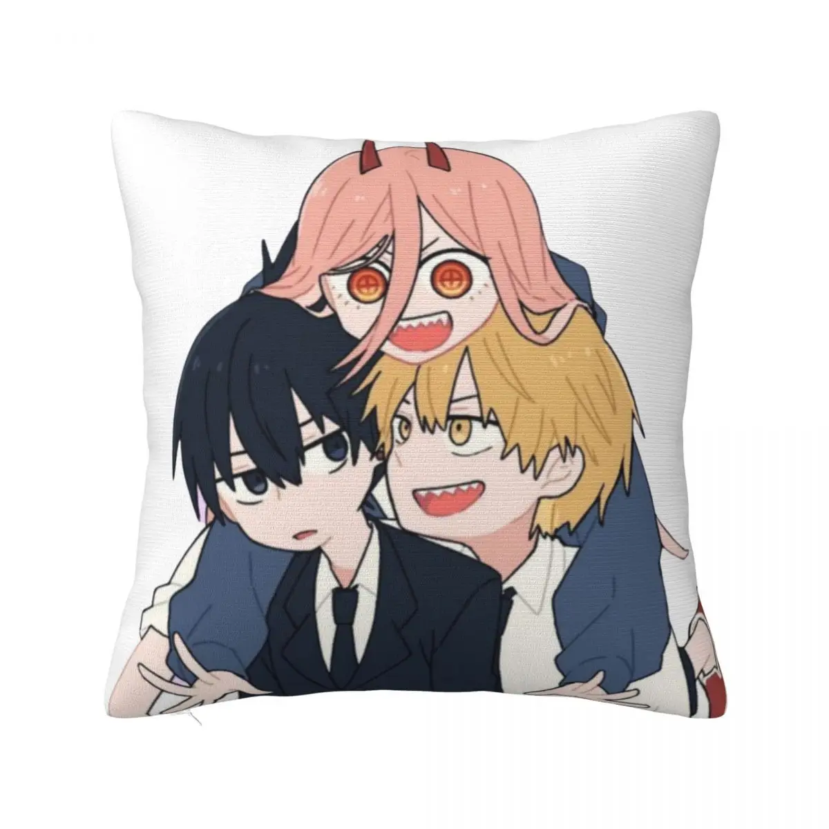 Chainsaw Man Denji Aki Power Pillow Cases Anime Manga Cushion Cover Custom Zipper Decor Throw Pillow Case Cover for Seat 18