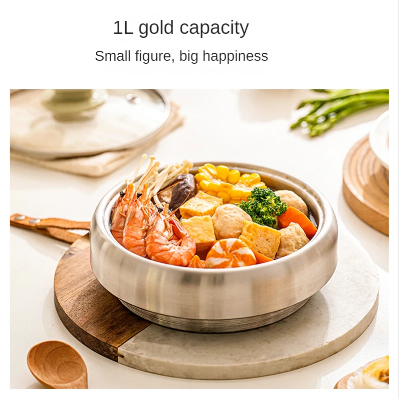 Electric cooker multi-function household split type student dormitory small cooking frying pan