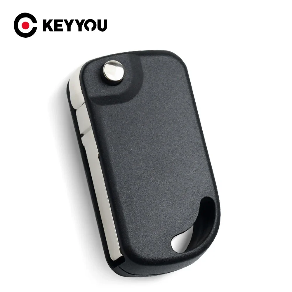 KEYYOU per VW Volkswagen Remote Car Key Shell Case Transponder Car Flip Key Shell HU66 Blade Auto Key per Brazil Mark Cover