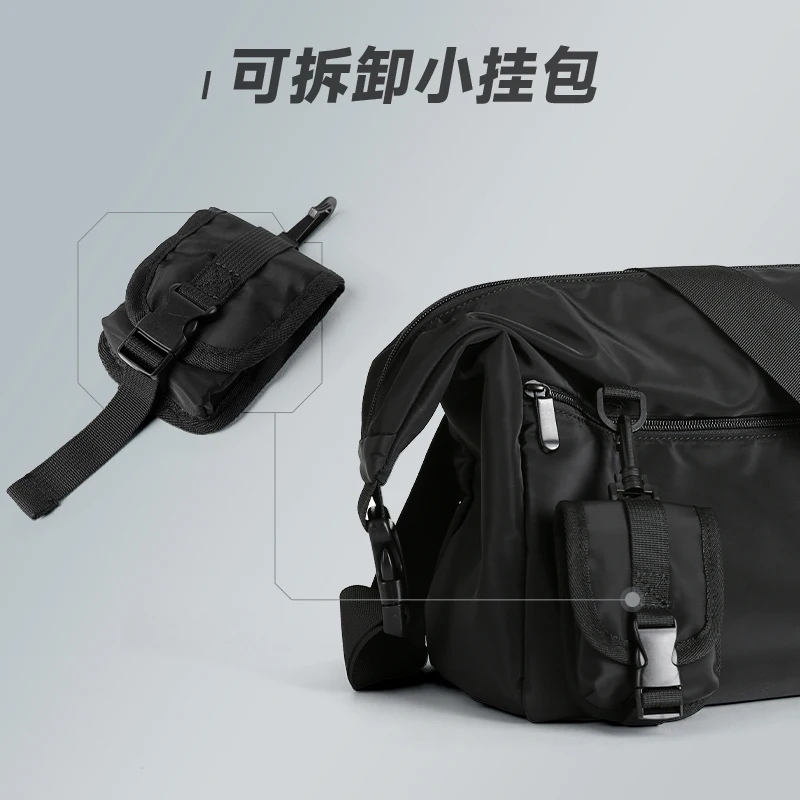 Septwolves Fashion Waterproof Nylon Men Shoulder Bag Male Casual Large Crossbody Messenger Bag Cycling Traveling Side Package