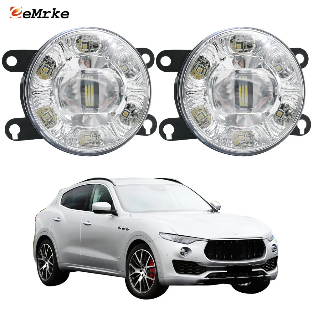 

Дневные Противотуманные фары для Maserati Levante M161 2017 2018 2019 2020, Автомобильные противотуманные фары с линзами и дневными ходовыми огнями