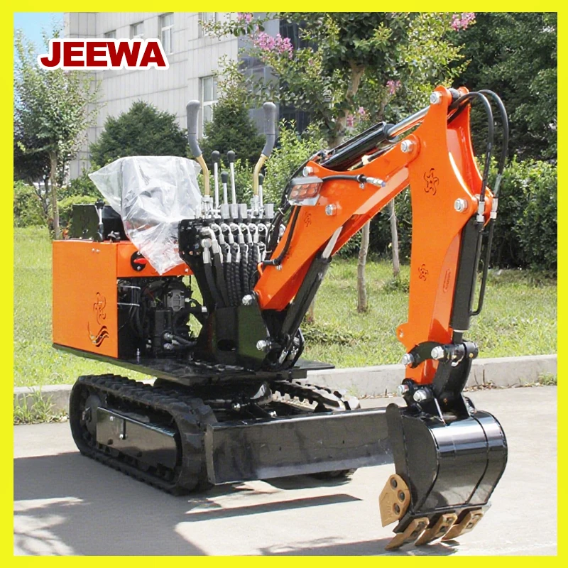 Miniexcavadora de 0,8 toneladas, cabina, motor Kubota, diésel, Euro5, EPA, CE, excavadora pequeña sobre orugas, precio bajo de fábrica de China
