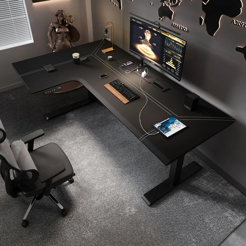 Corner desk Electric lifting table L-shaped desk Study He classmate desktop computer desk