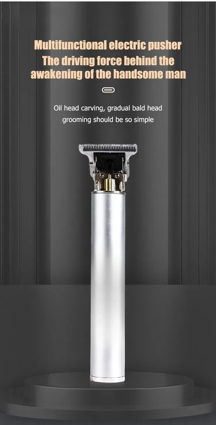 Elektrische Haarschneidemaschine Vintage T9 Clipper Haar wiederaufladbar Mann Rasierer Trimmer für Herren Friseur professioneller Haarschneider – Detail 1