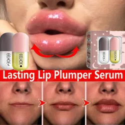 Suero regordete de labios duradero, aumenta la elasticidad de los labios, aceites voluminizantes instantáneos, Reduce las líneas finas, hidratante, nutre el cuidado de los labios Sexy