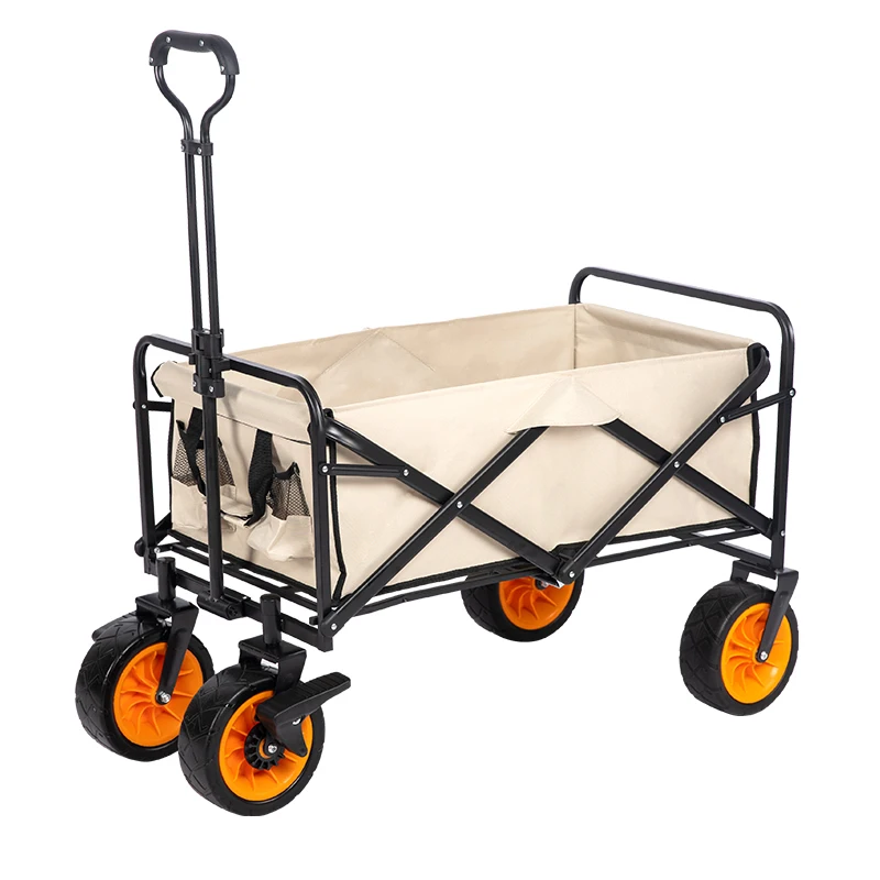 

Table camping cart outdoor camping car camping trailer folding cart