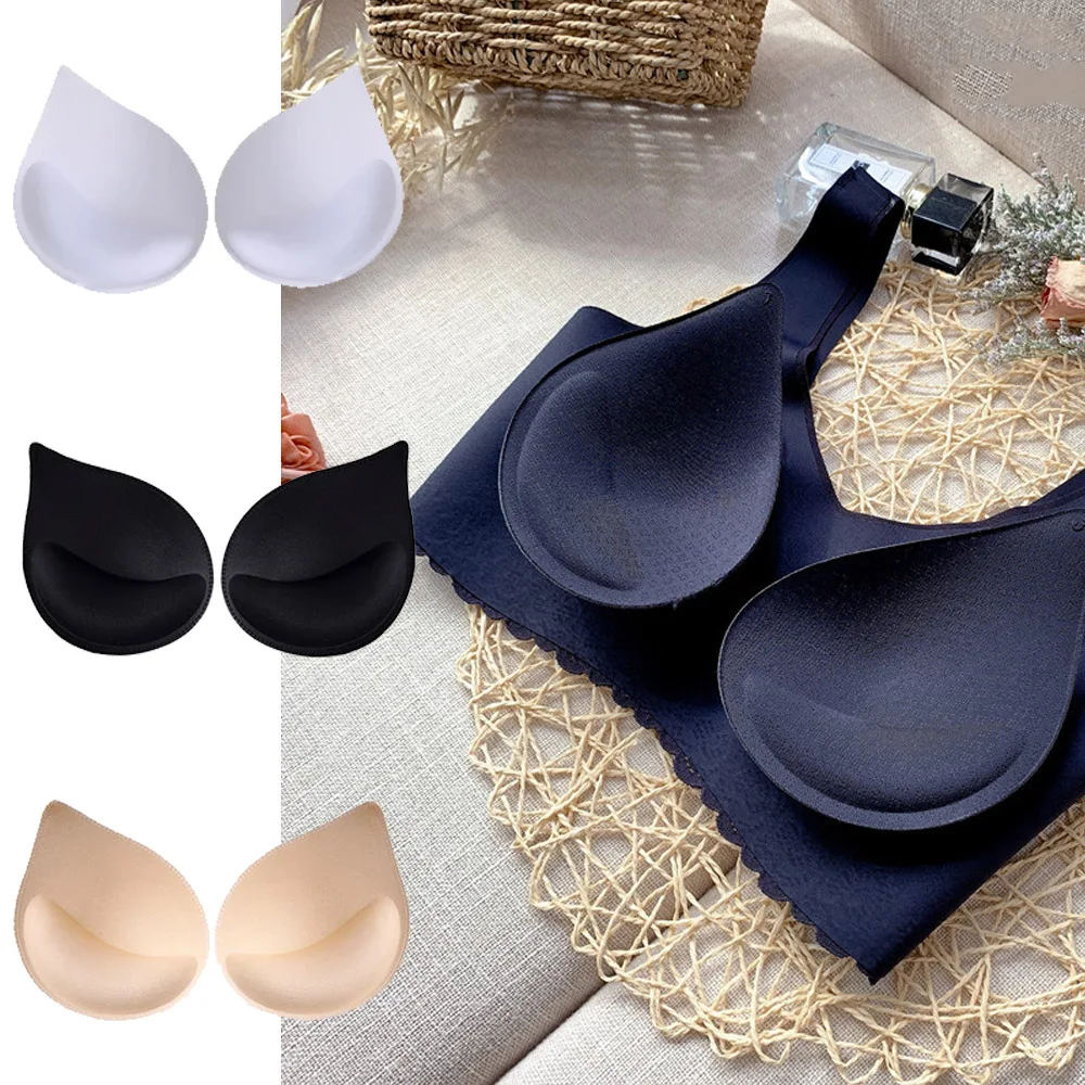 3d Push-up-BH-Pads Frauen Bikini einsatz Schwamm gepolsterte BH-Lift atmungsaktive Unterwäsche Enhancer Badeanzug Polsterung Brust kissen