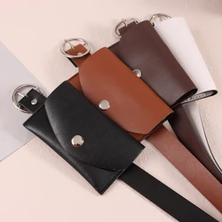 100CM Waist Belt Adjustable PU Waist Pack Women Metal Buckle Wallet Phone Pouch Ladies Decorative Belts Salesperson Work Bag