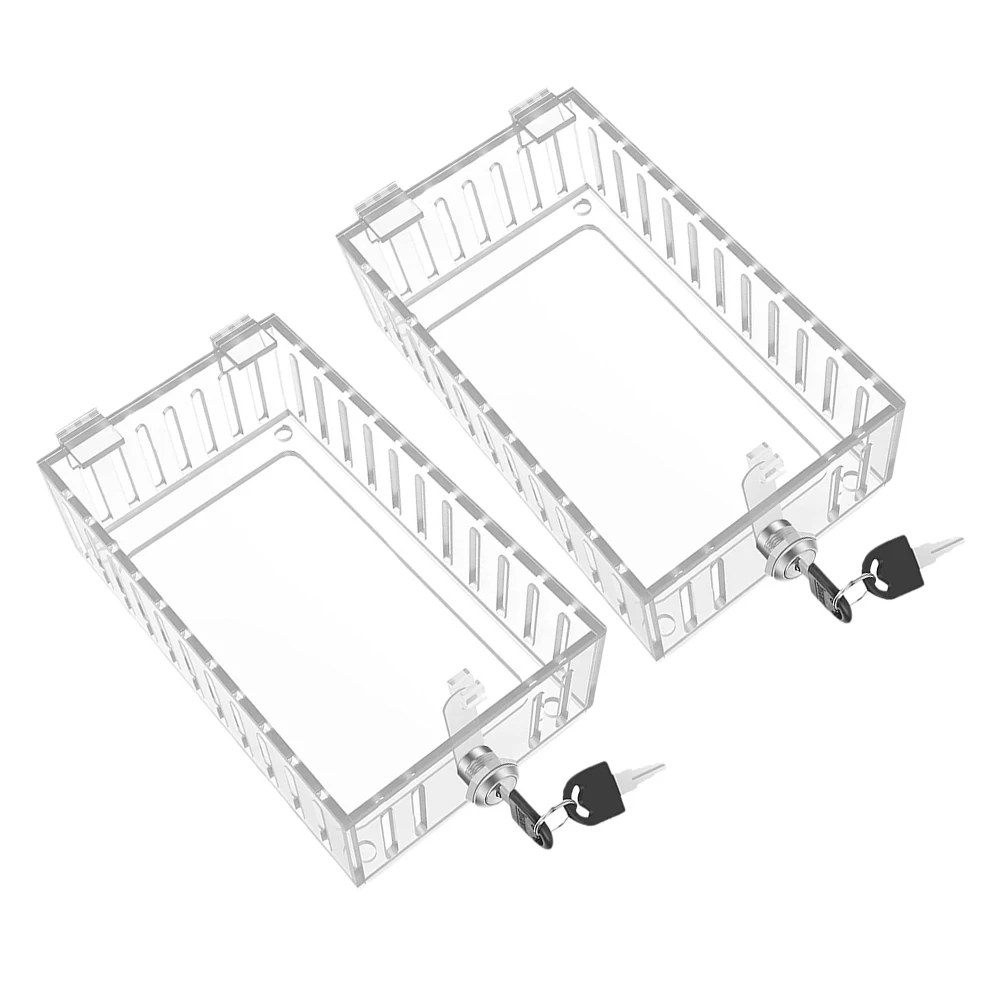 

2pcs Wall Covers Guard Plastic Boxes Thermostat Supply Replacement Thermostat Lock Box Home System