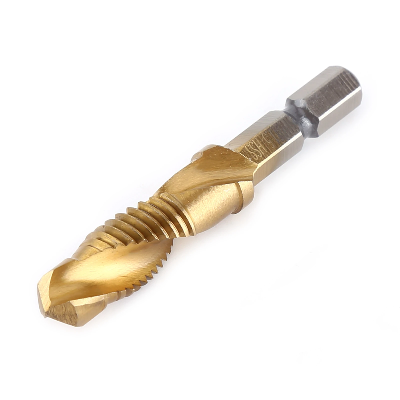 6Pcs Tap Drill Bit Hex Shank Titanium Plated HSS Screw Thread Bit Screw Machine Compound Tap M3 M4 M5 M6 M8 M10 Hand Tools