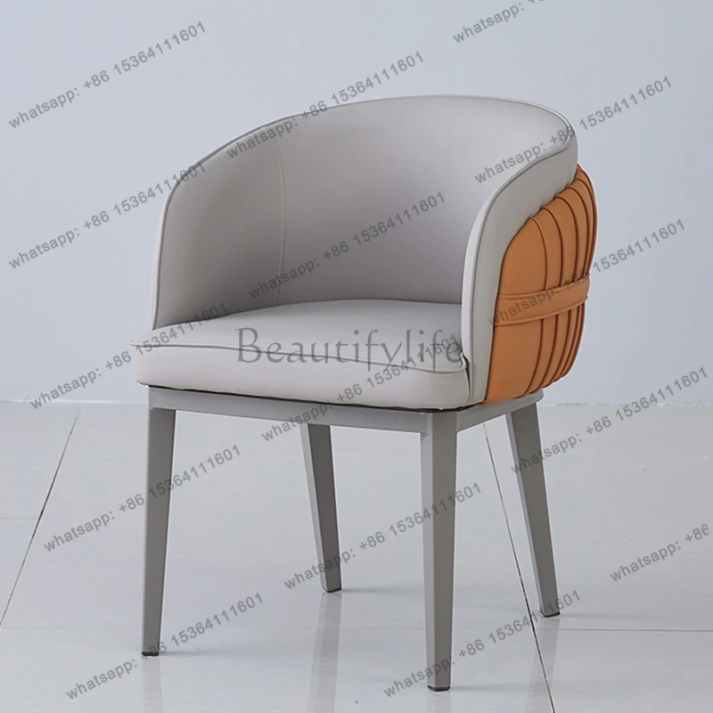 Set Of 2 Comfy Dining Chairs Waterproof Upholstered European Arm Dining Chairs Trendy Design Chaise Luxe Home Furniture