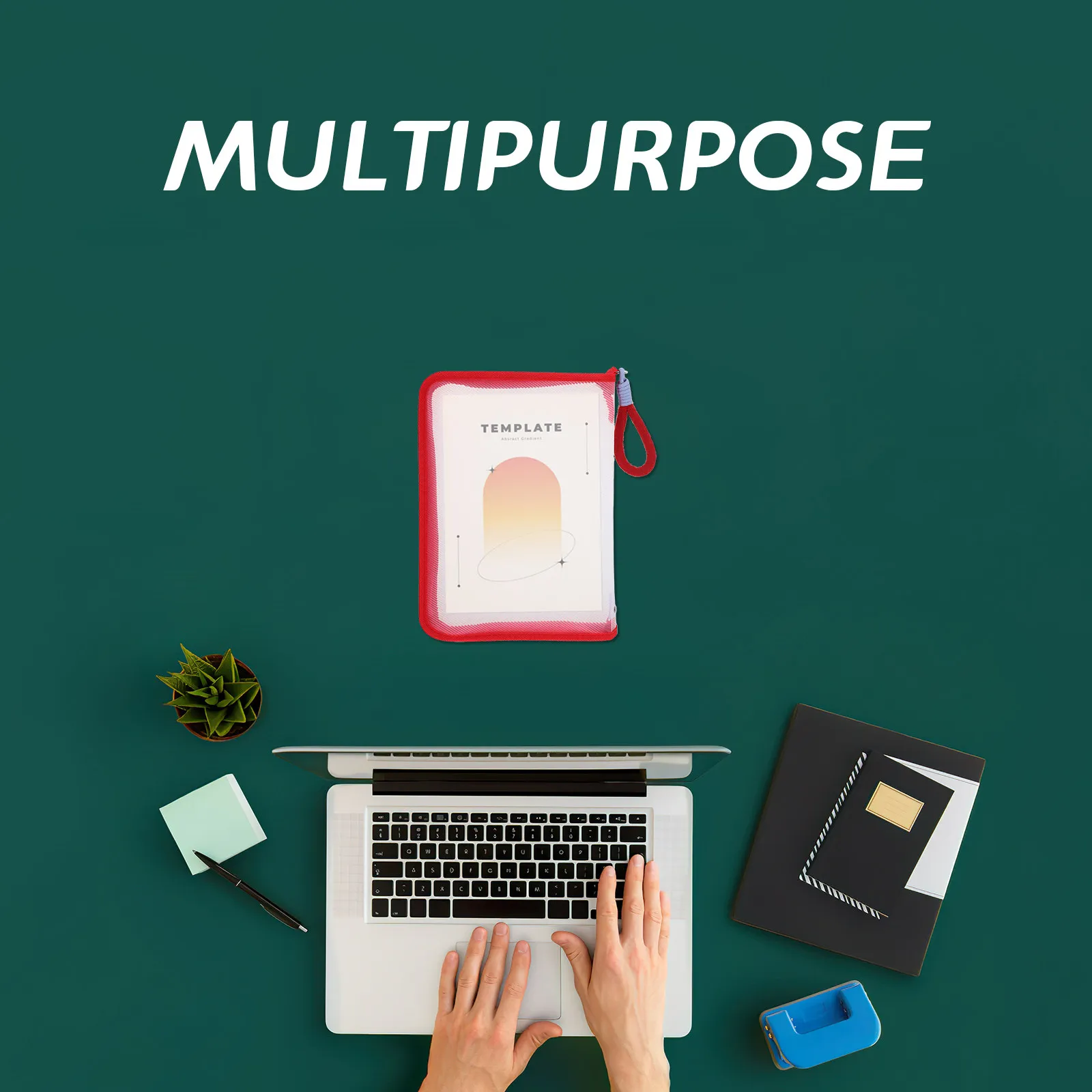 

Прозрачная многоразовая сумка-органайзер из полипропилена на молнии для документов, канцелярских принадлежностей, косметики и туалетных принадлежностей для офиса, школы и путешествий