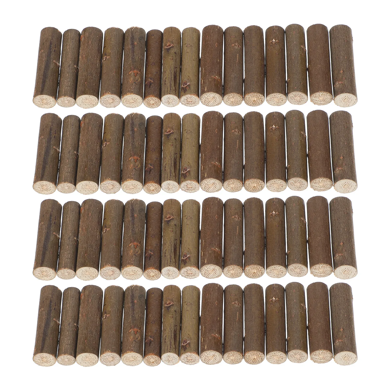 

80Pcs Natural Wood Sticks Mini Craft Logs 1.97 Long Rustic Farmhouse Twig Decor DIY Wood Craft Pieces for School Projects Photo