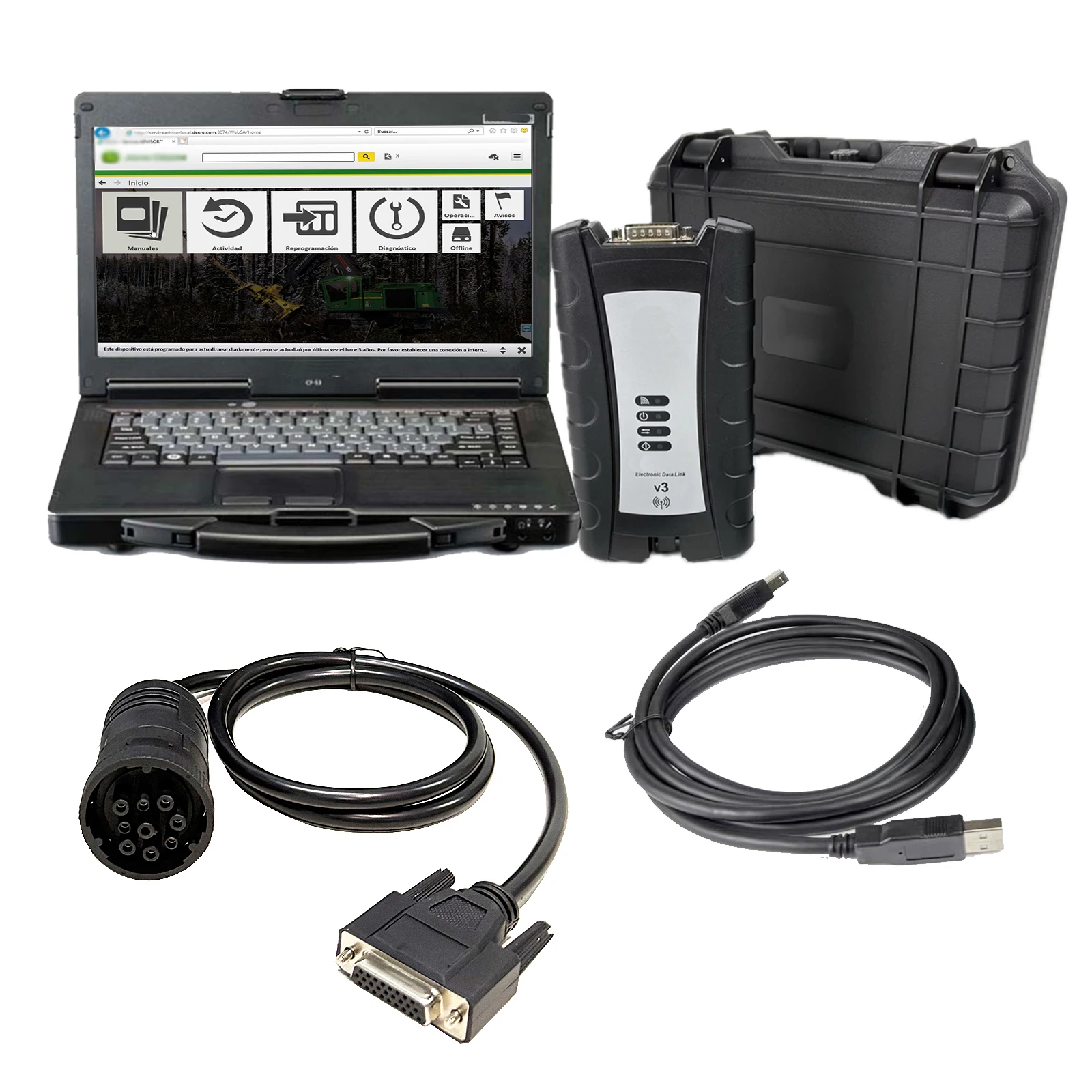 

Edl v3 diagnostic tool with computer, with AG CF software+cat software+SIS software