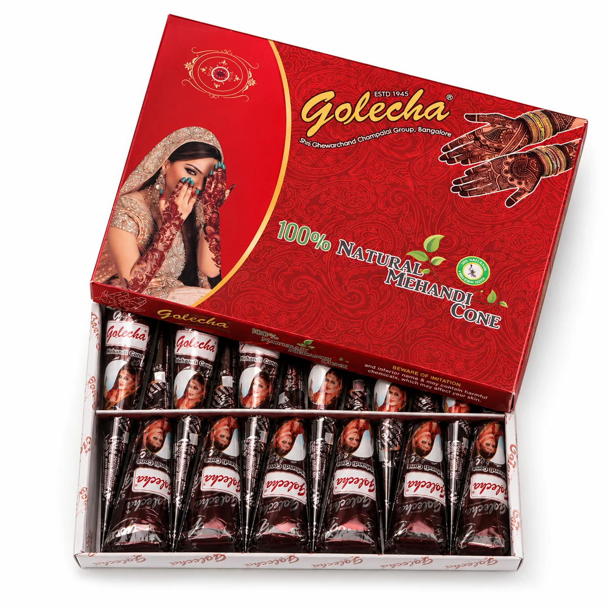 GOLECHA Braune Henna-Sommersprossen-Tattoo-Paste 30g Natürliche Körperfarbe im Kegel für künstliche Sommersprossen Temporäre Tattoo-Hauttönung Mehndi-Kunst
