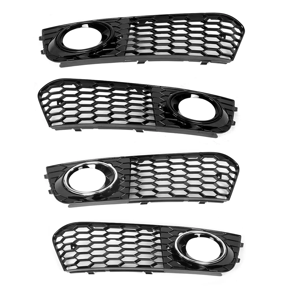 

Fog Light Cover Lamp Frame Mesh Grille Fit for Audi A4 B8 2009 2010 2011