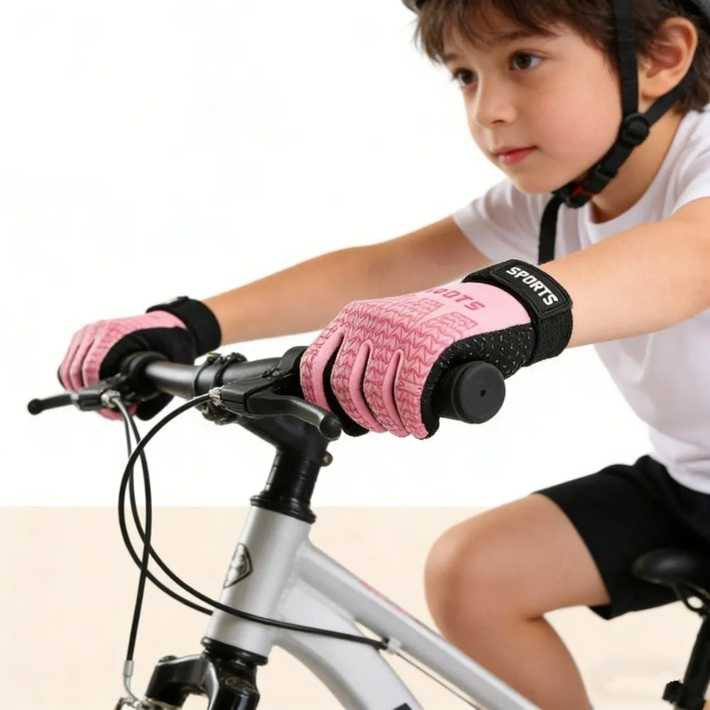 Breathable Kids Training Gloves Wear Resistant Anti Cocoon Full Finger Gloves Full Finger Design Anti Slip