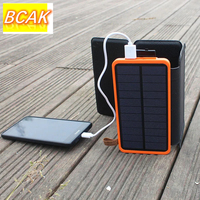 BCAK 25000mah Power Bank Hot Selling Solar Power Banks Wholesale Large Capacity   Waterproof Mobile Power Supply Outdoor Light