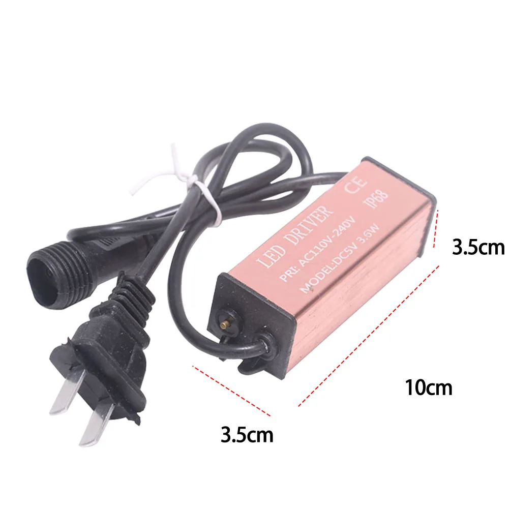 5V/24V AC To DC Low Voltage Transformer 8 Functional Waterproof Low Voltage LED Transformer US Plug for Christmas String Light