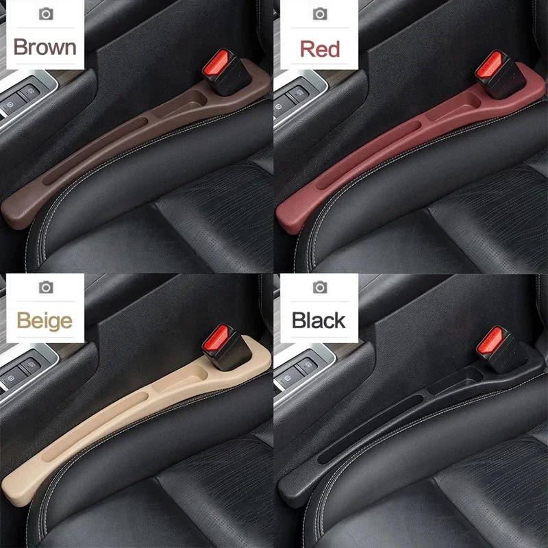 2X Car Seat Gap Filler Between Seats Crevice Decoration Interior Accessories For Toyota Corolla CHR Yaris RAV4 Hilux Aygo Auris