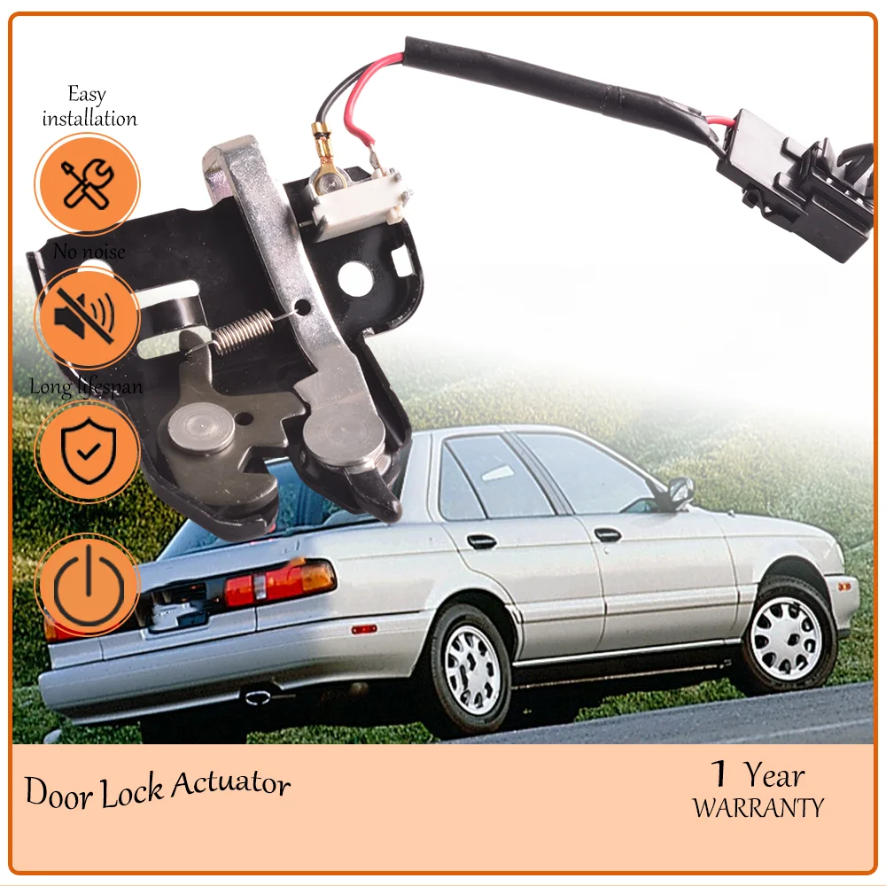 Integrated Trunk Lock Latch Actuator,Aligns with Nissan Sentra 1991-1992 alongside Maxima 1994-1998,oem 84630-50Y00,8463050Y00