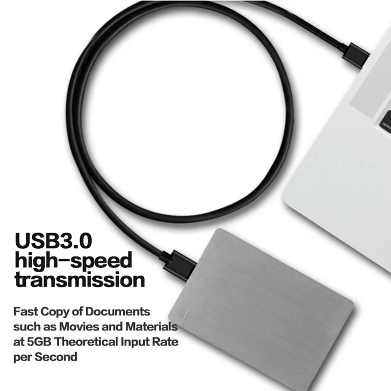 【Szybka wysyłka】 Szybki kabel do transmisji danych dysku twardego 5 Gbp Adapter USB 3.0 na Micro B do zewnętrznego dysku twardego HDD i SSD