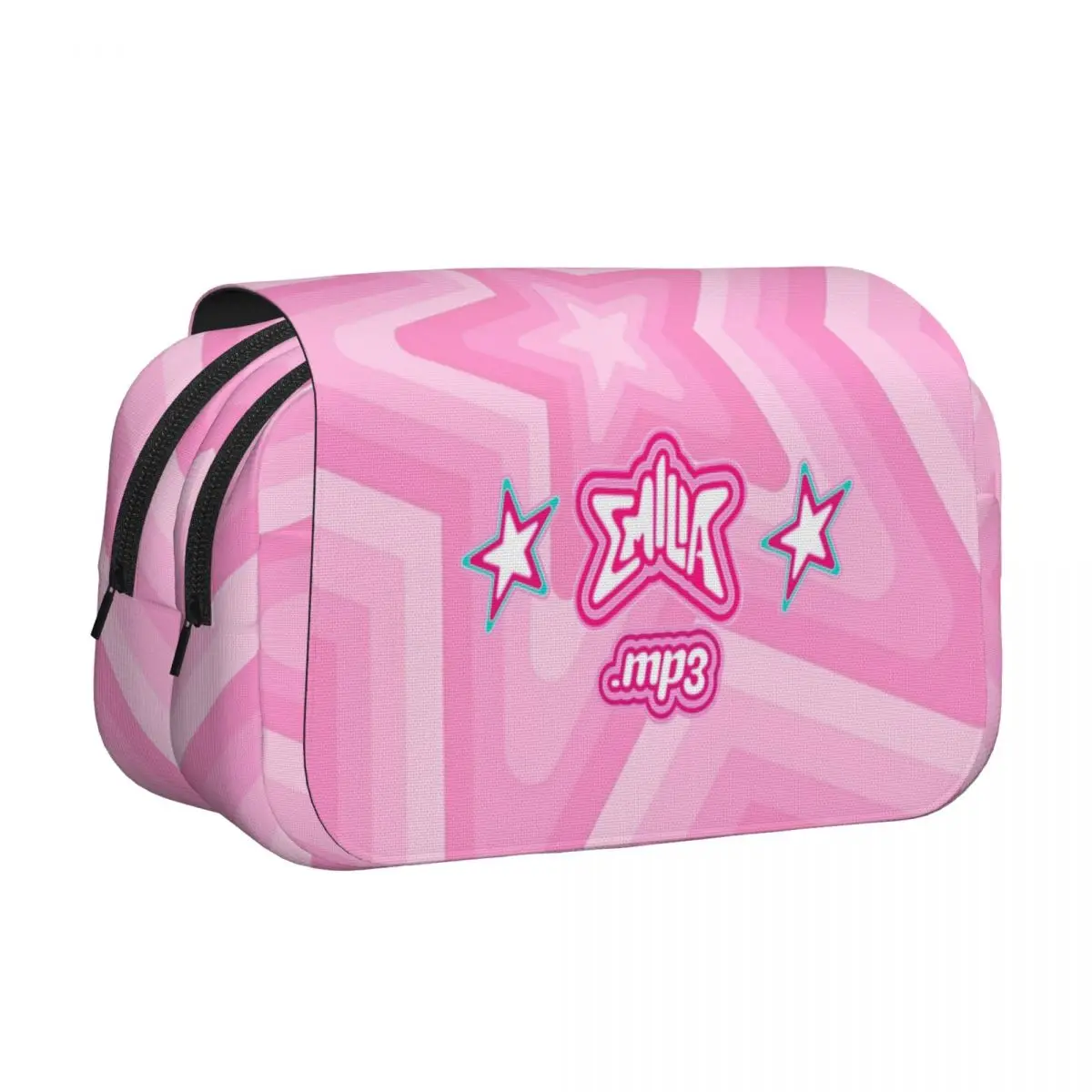 

Пенал-кейс Emilia Mernes MP3 с двойным отсеком, вместительный, для школьников, для хранения канцелярских принадлежностей, подарки, школьные принадлежности