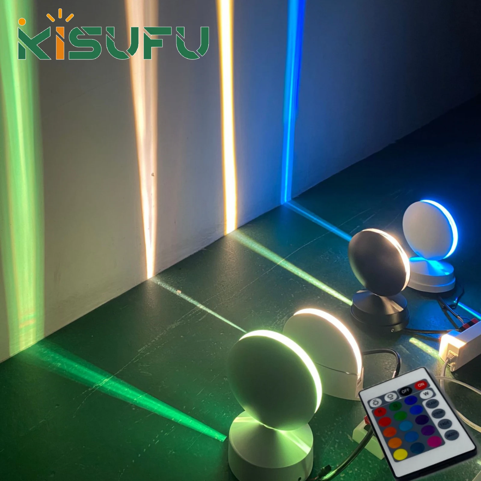 

RGB LED Wall Light Window Sill Lamp With Remote AC85-265V 360 Degree Ray Door Frame Line Wall Lamp For Hotel Bedroom Corridor