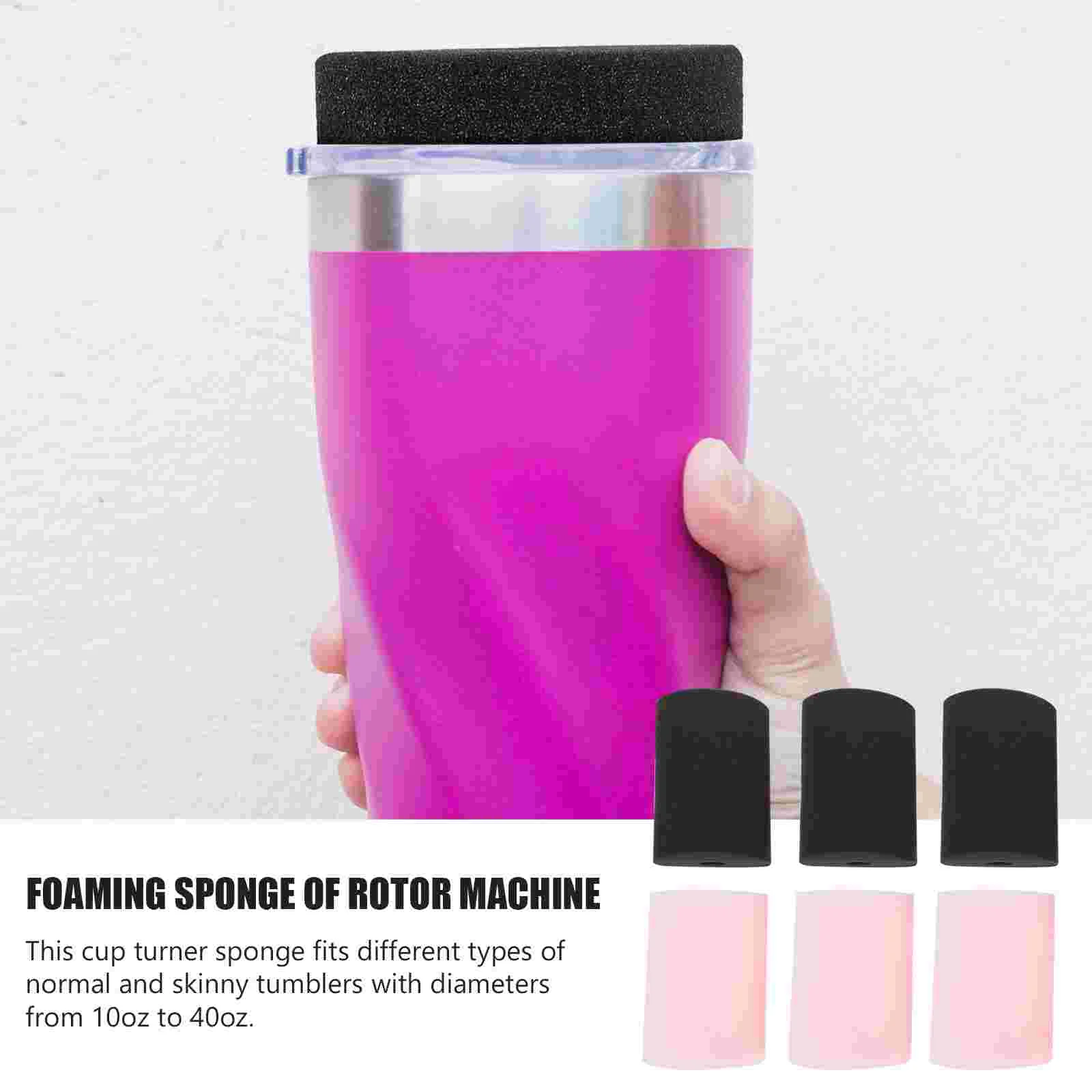 6 Pcs Cylindrical Sponge Tumbler Foam Inserts Pvc Turner Waterbottle Sponges Epoxy Tools for Cup