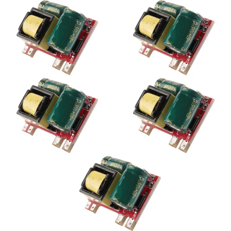 

【SLEEK DESIGN】5 шт. 300MA изолированный импульсный модуль питания AC-DC понижающий модуль 220 В 110 В
