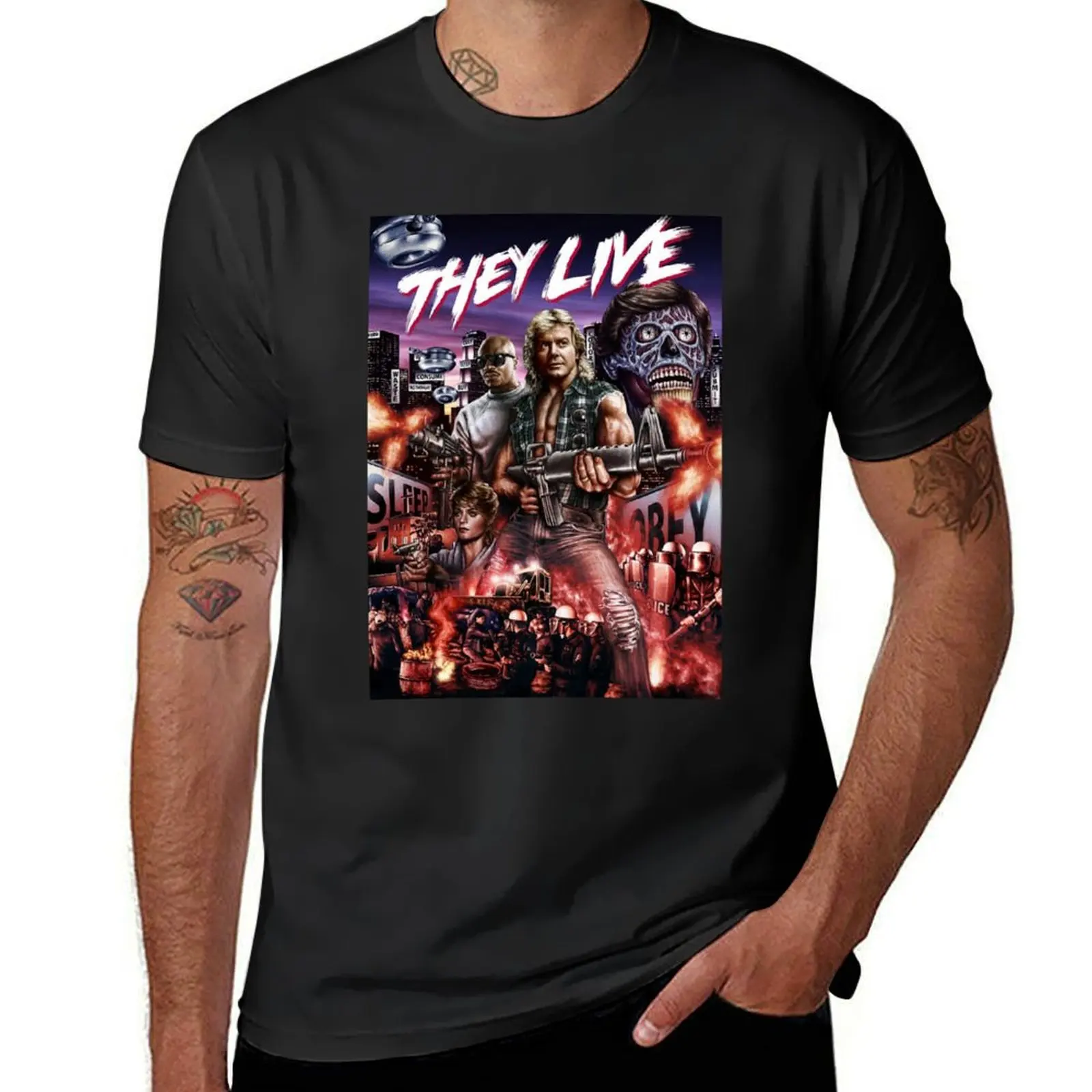They live T-Shirt cute tops Aesthetic clothing tees mens t shirts casual stylish